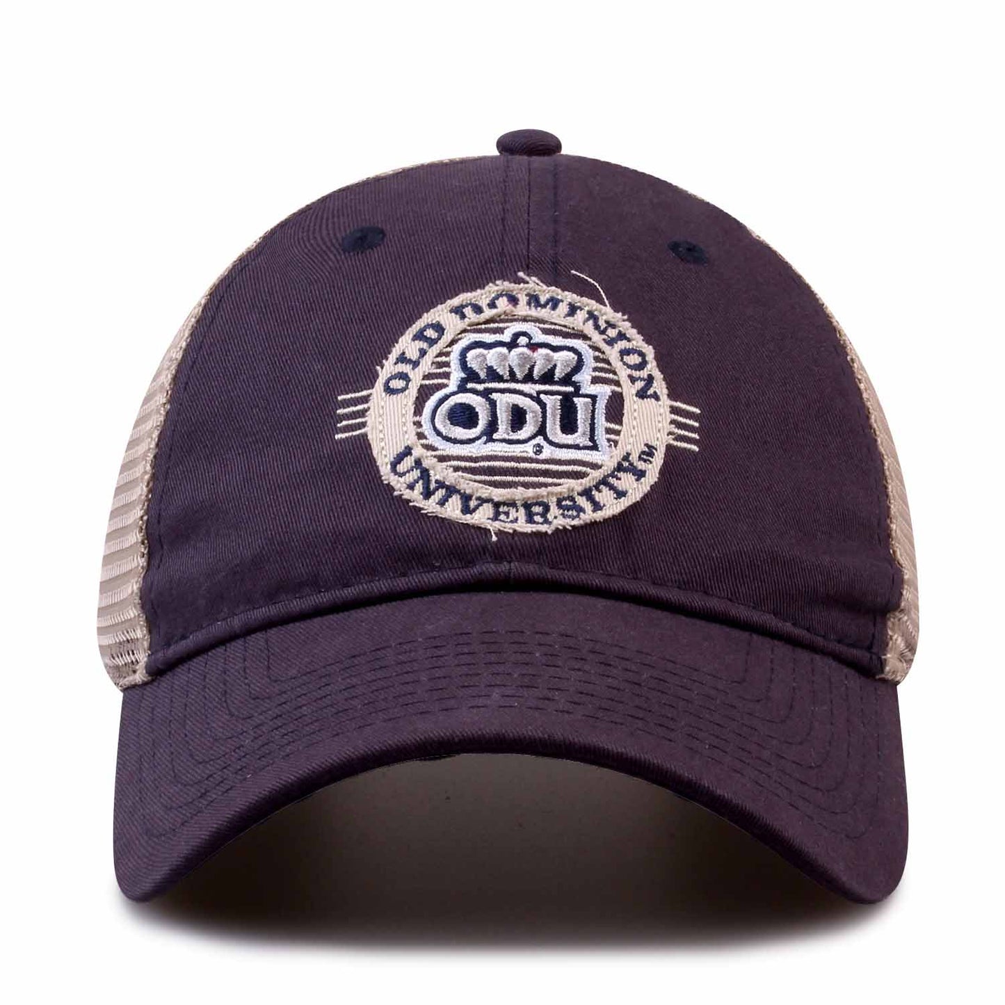 Old Dominion Monarchs The Game NCAA  Patch Meshback Snapback Hat - Navy
