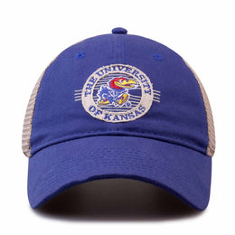 Kansas Jayhawks The Game NCAA  Patch Meshback Snapback Hat - Royal