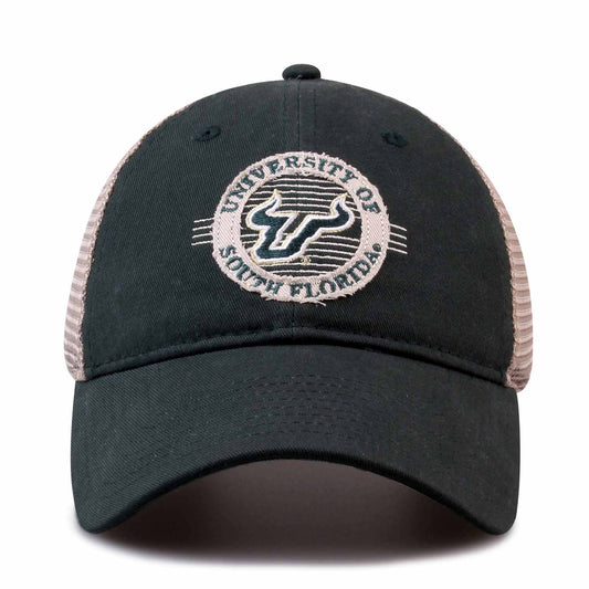 USF Bulls The Game NCAA South Florida Bulls Patch Meshback Snapback Hat - Green