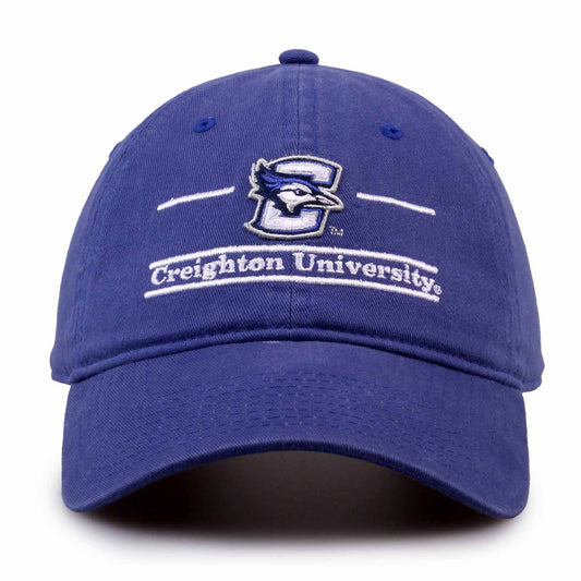 Creighton Bluejays Creighton Garment Washed Bar Hat - Royal