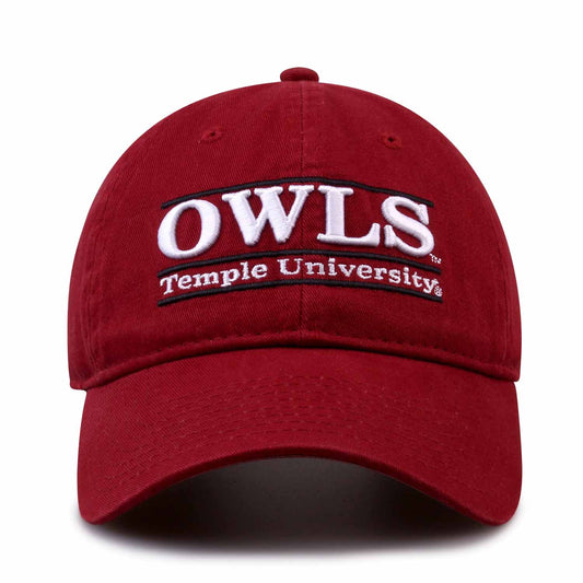 Temple Owls Temple Garment Washed Bar Hat - Cardinal