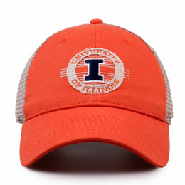 Illinois Fighting Illini The Game NCAA  Patch Meshback Snapback Hat - Orange