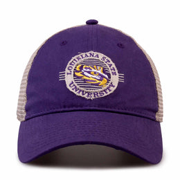 LSU Tigers The Game NCAA  Patch Meshback Snapback Hat - Purple