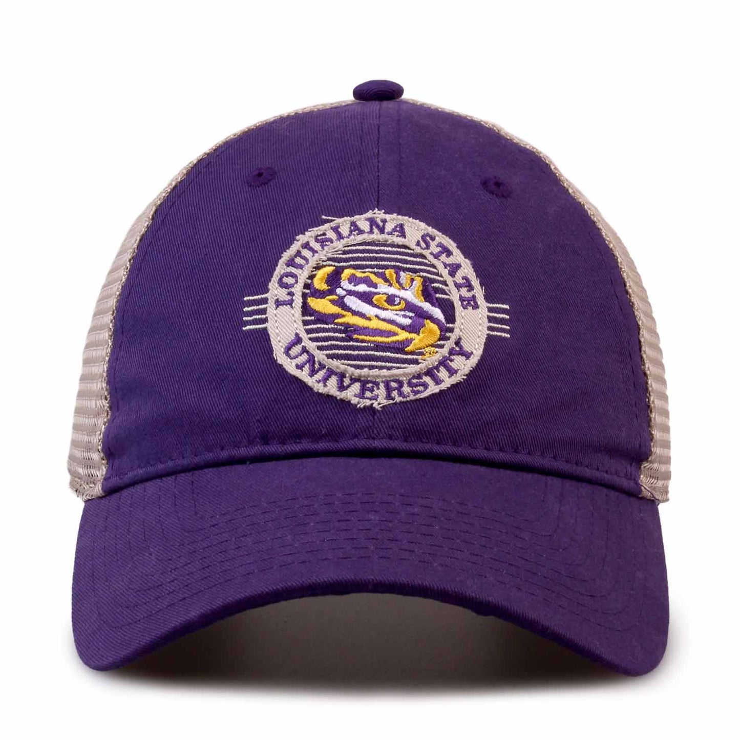 LSU Tigers The Game NCAA  Patch Meshback Snapback Hat - Purple