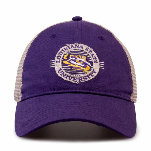 LSU Tigers The Game NCAA  Patch Meshback Snapback Hat - Purple