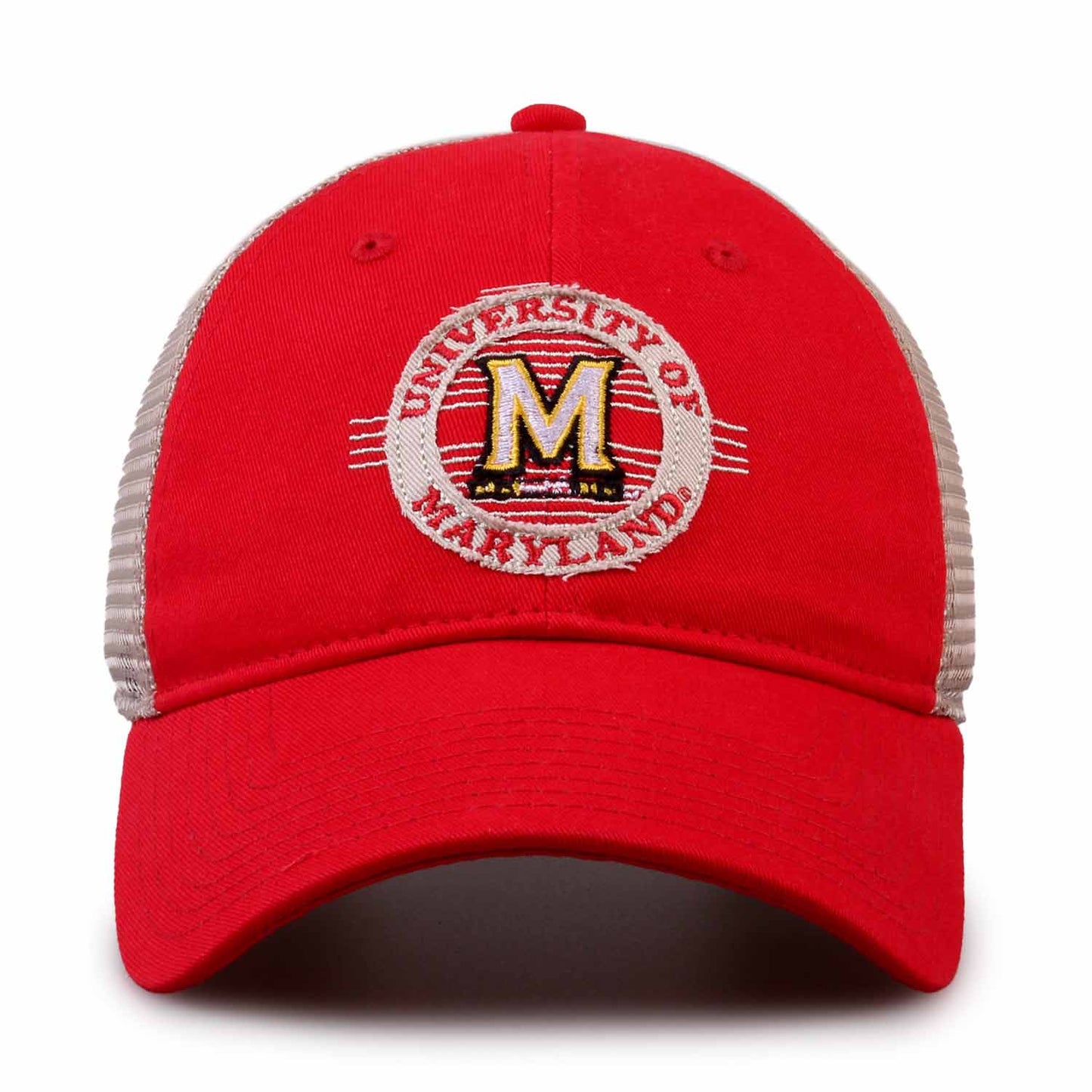 Maryland Terrapins The Game NCAA  Patch Meshback Snapback Hat - Red