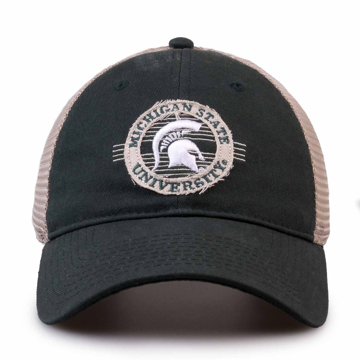 Michigan State Spartans The Game NCAA  Patch Meshback Snapback Hat - Green