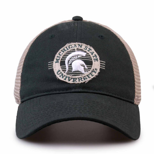 Michigan State Spartans The Game NCAA  Patch Meshback Snapback Hat - Green