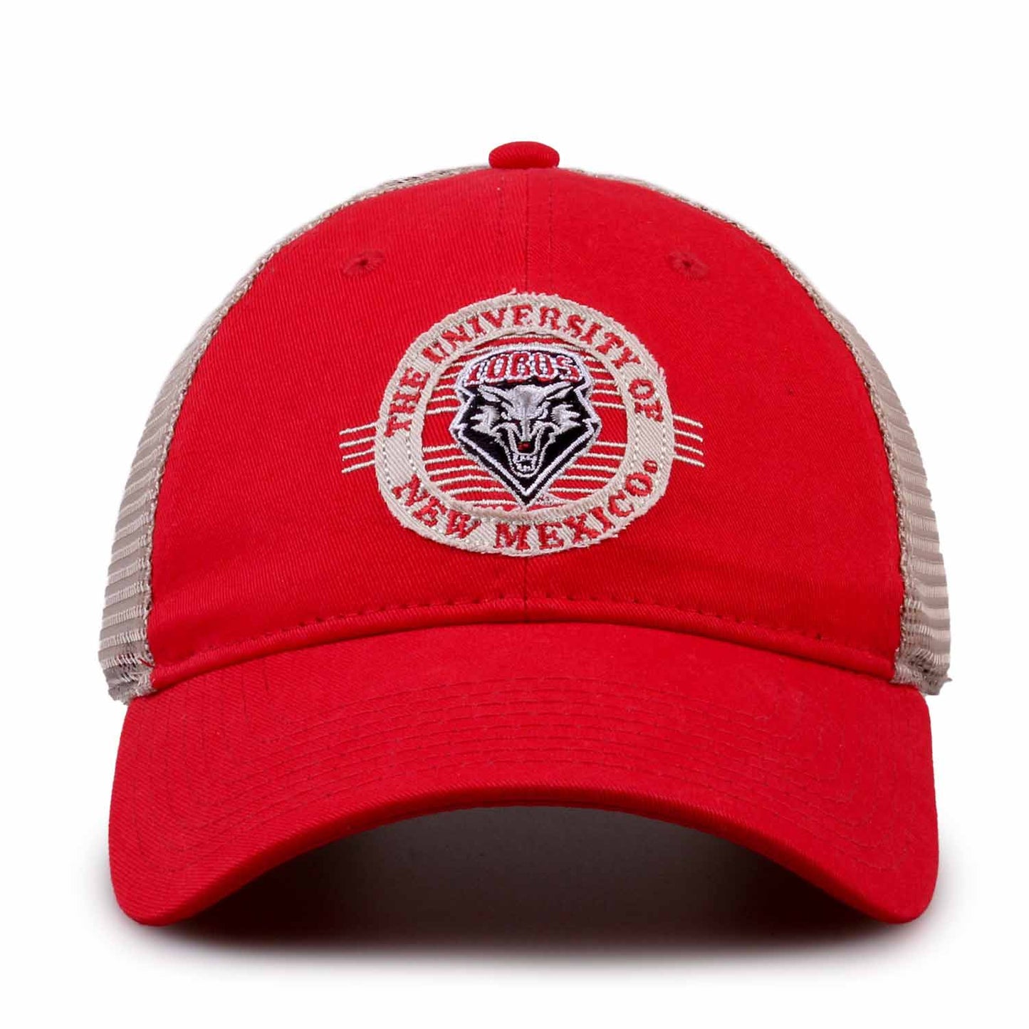 New Mexico Lobos The Game NCAA  Patch Meshback Snapback Hat - Red