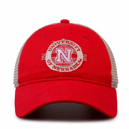 Nebraska Cornhuskers The Game NCAA  Patch Meshback Snapback Hat - Red