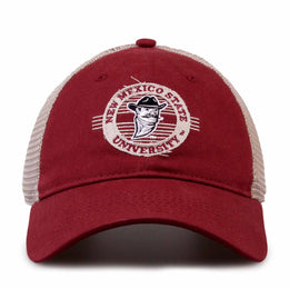New Mexico State Aggies The Game NCAA  Patch Meshback Snapback Hat - Maroon