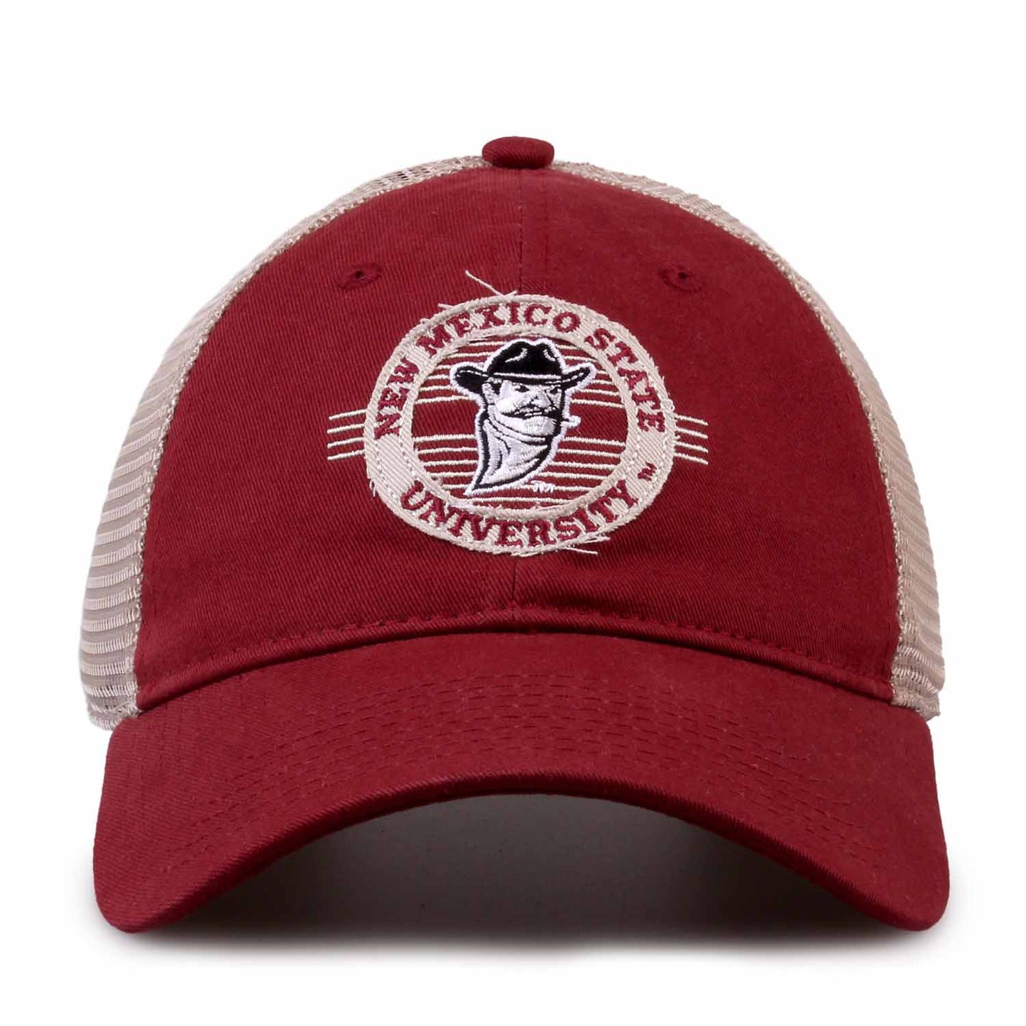 New Mexico State Aggies The Game NCAA  Patch Meshback Snapback Hat - Maroon