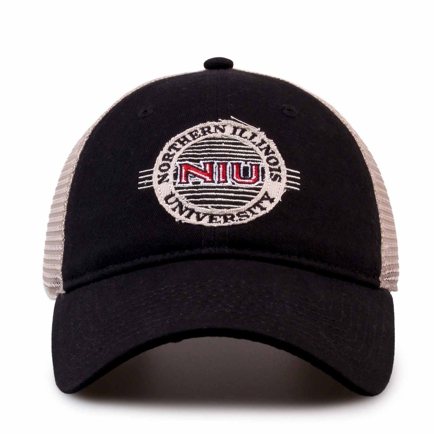 Northern Illinois Huskies The Game NCAA  Patch Meshback Snapback Hat - Black