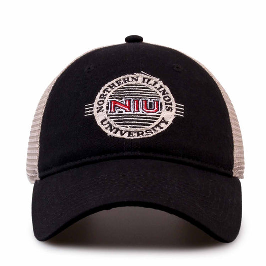 Northern Illinois Huskies The Game NCAA  Patch Meshback Snapback Hat - Black