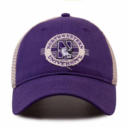 Northwestern Wildcats The Game NCAA  Patch Meshback Snapback Hat - Purple