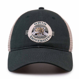 Ohio Bobcats The Game NCAA  Patch Meshback Snapback Hat - Green
