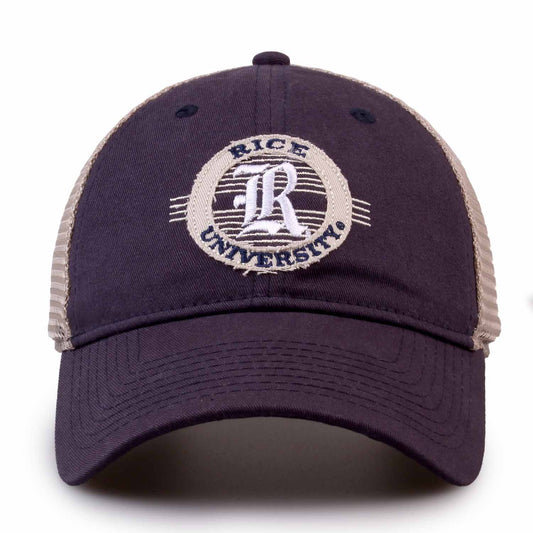 Rice Owls The Game NCAA  Patch Meshback Snapback Hat - Navy