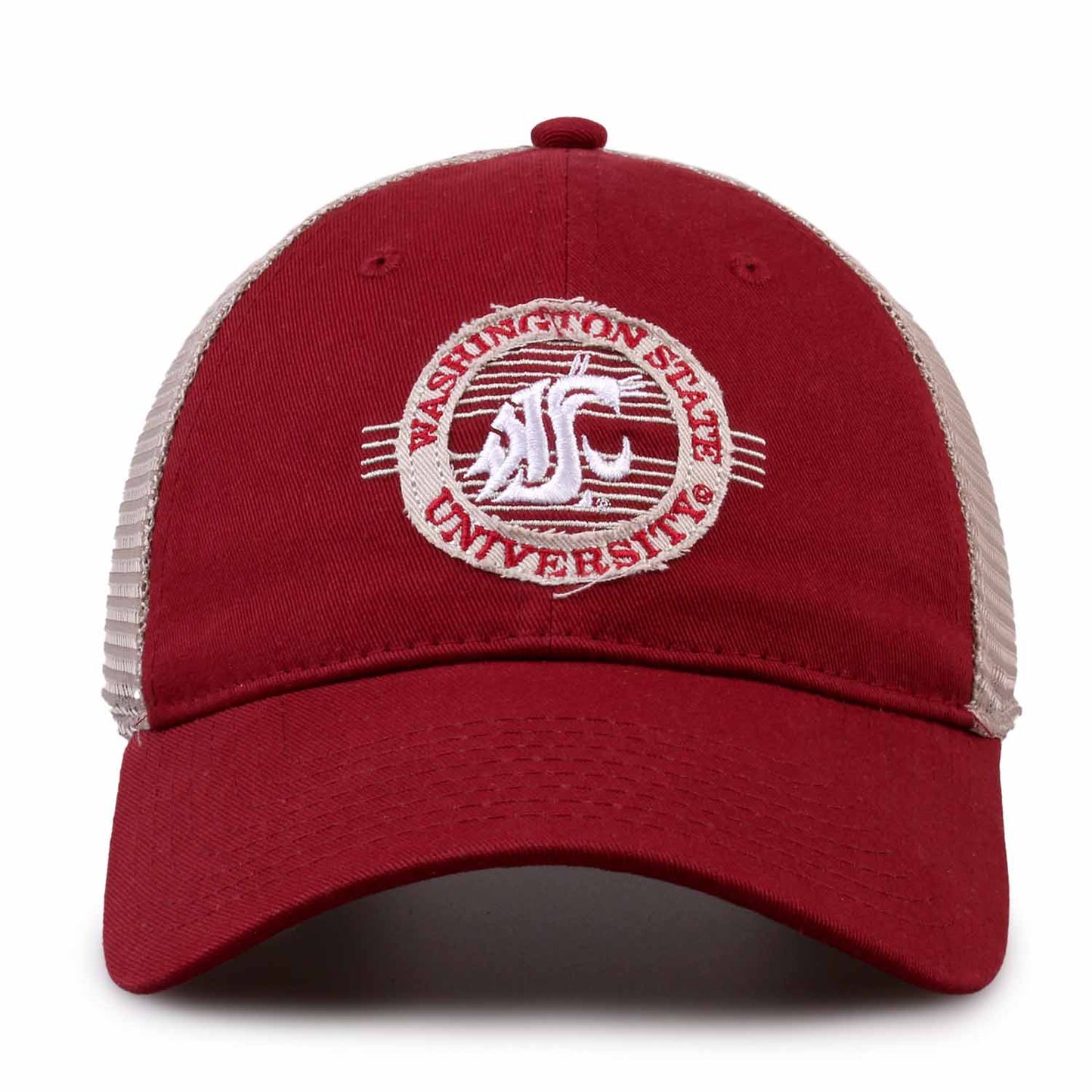 Washington State Cougars The Game NCAA  Patch Meshback Snapback Hat - Cardinal