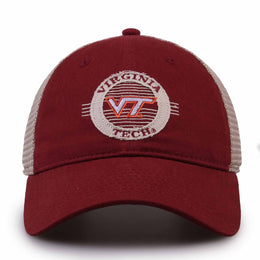 Virginia Tech Hokies The Game NCAA  Patch Meshback Snapback Hat - Maroon