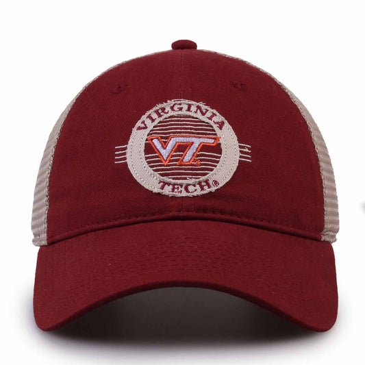 Virginia Tech Hokies The Game NCAA  Patch Meshback Snapback Hat - Maroon