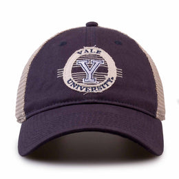 Yale Bulldogs The Game NCAA  Patch Meshback Snapback Hat - Navy