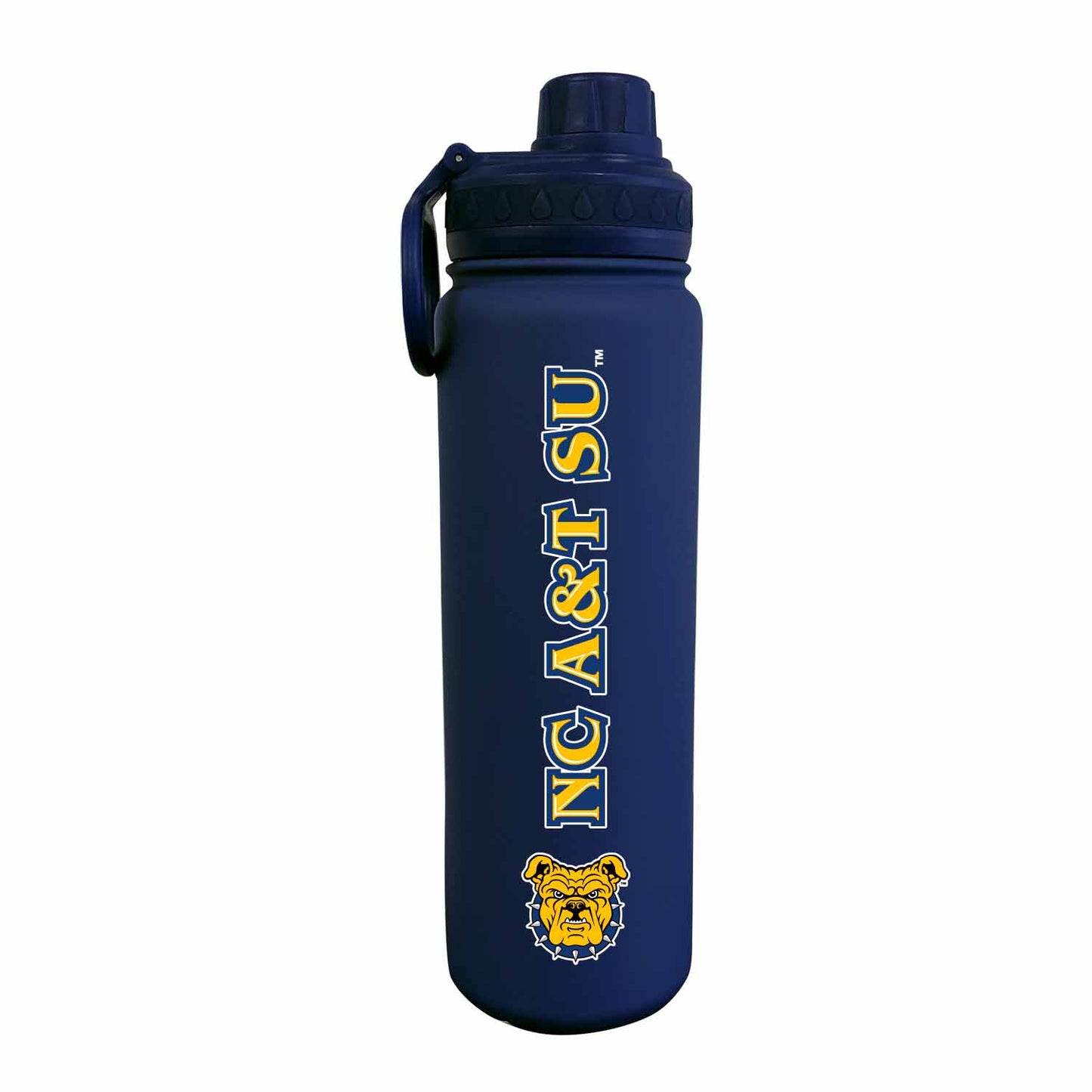 North Carolina A&T State University NCAA Stainless Steel Water Bottle - Navy