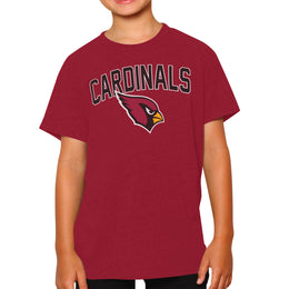 Arizona Cardinals NFL Youth Home Team Tee- Youth Pro Football T-Shirt For Boys & Girls Kids clothes - Crimson