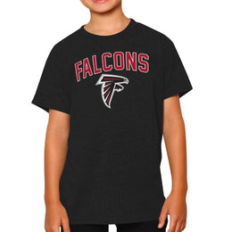 Atlanta Falcons NFL Youth Home Team Tee- Youth Pro Football T-Shirt For Boys & Girls Kids clothes - Black
