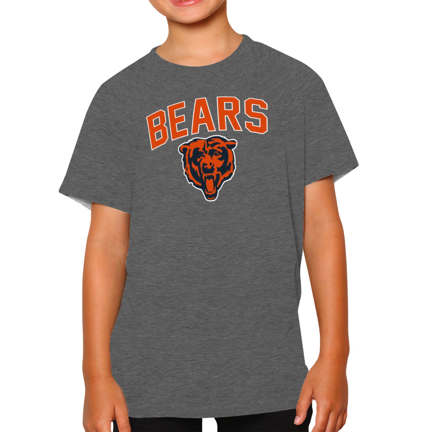 Chicago Bears NFL Youth Home Team Tee- Youth Pro Football T-Shirt For Boys & Girls Kids clothes - Sport Gray