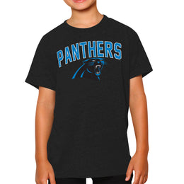 Carolina Panthers NFL Youth Home Team Tee- Youth Pro Football T-Shirt For Boys & Girls Kids clothes - Black