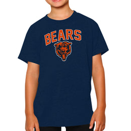 Chicago Bears NFL Youth Home Team Tee- Youth Pro Football T-Shirt For Boys & Girls Kids clothes - Navy