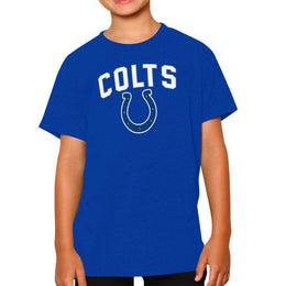 Indianapolis Colts NFL Youth Home Team Tee- Youth Pro Football T-Shirt For Boys & Girls Kids clothes - Royal