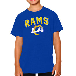 Los Angeles Rams NFL Youth Home Team Tee- Youth Pro Football T-Shirt For Boys & Girls Kids clothes - Royal