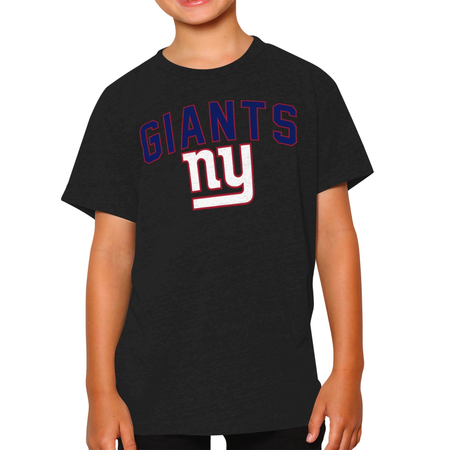 New York Giants NFL Youth Home Team Tee- Youth Pro Football T-Shirt For Boys & Girls Kids clothes - Black