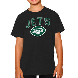 New York Jets NFL Youth Home Team Tee- Youth Pro Football T-Shirt For Boys & Girls Kids clothes - Black