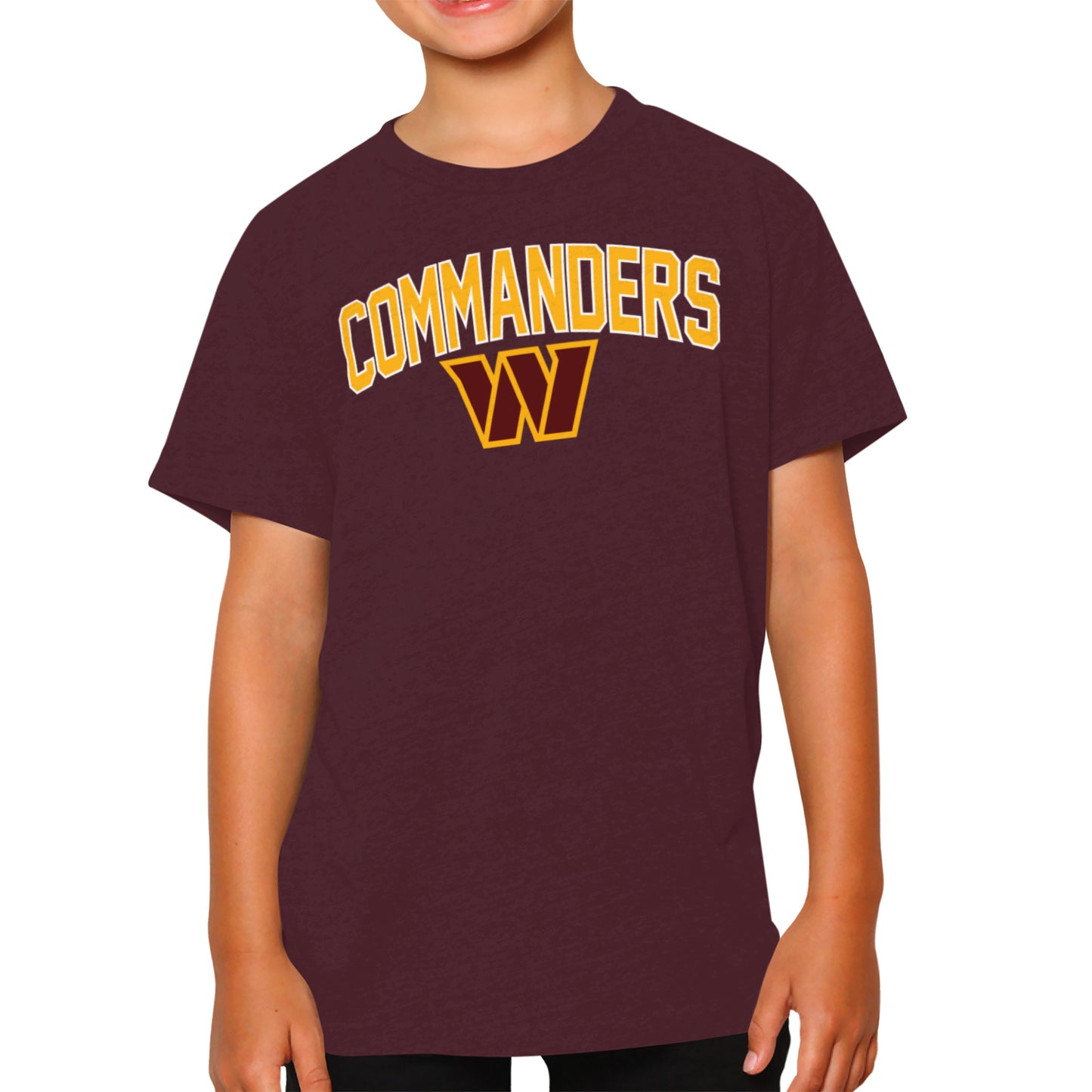Washington Commanders NFL Youth Home Team Tee- Youth Pro Football T-Shirt For Boys & Girls Kids clothes - Maroon