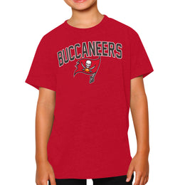 Tampa Bay Buccaneers NFL Youth Home Team Tee- Youth Pro Football T-Shirt For Boys & Girls Kids clothes - Red