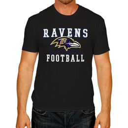 Baltimore Ravens NFL Core Fan Adult Pro Football T-Shirt - Black