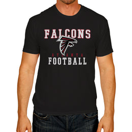 Atlanta Falcons NFL Core Fan Adult Pro Football T-Shirt - Black