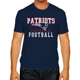 New England Patriots NFL Core Fan Adult Pro Football T-Shirt - Navy