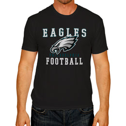 Philadelphia Eagles NFL Core Fan Adult Pro Football T-Shirt - Black