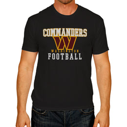 Washington Commanders NFL Core Fan Adult Pro Football T-Shirt - Black