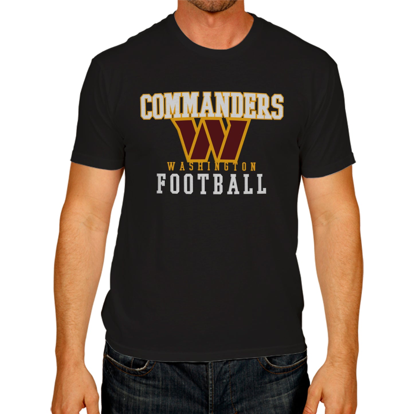 Washington Commanders NFL Core Fan Adult Pro Football T-Shirt - Black