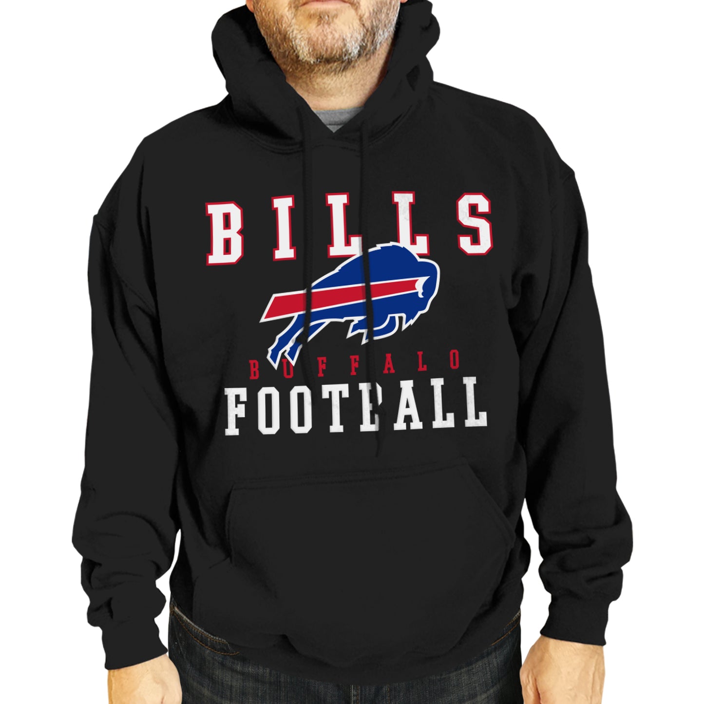 Buffalo Bills NFL Core Fan Adult Hooded Sweatshirt - Black