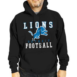 Detroit Lions NFL Core Fan Adult Hooded Sweatshirt - Black