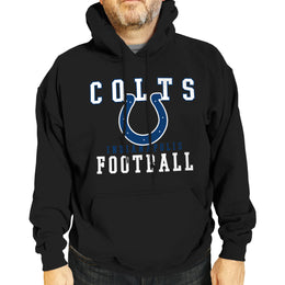Indianapolis Colts NFL Core Fan Adult Hooded Sweatshirt - Black
