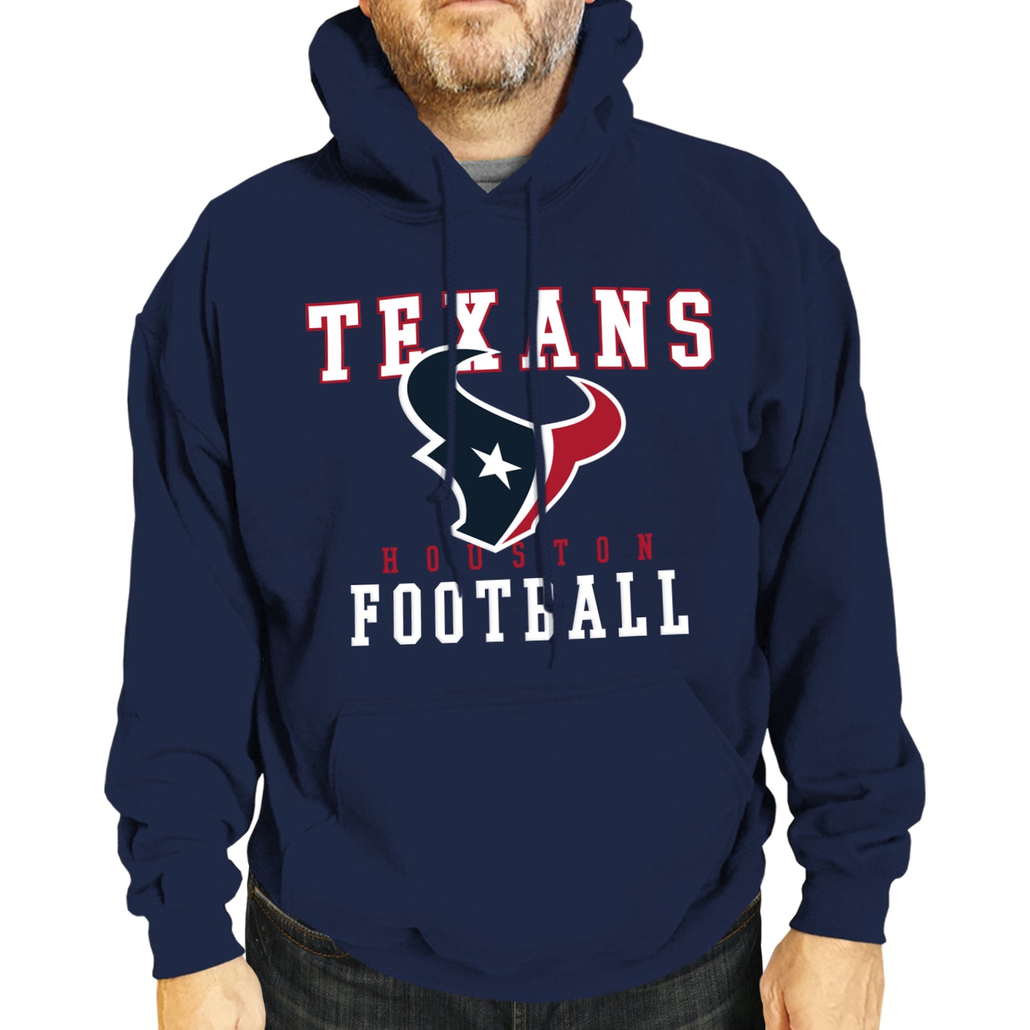 Houston Texans NFL Core Fan Adult Hooded Sweatshirt - Navy