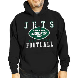 New York Jets NFL Core Fan Adult Hooded Sweatshirt - Black