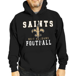 New Orleans Saints NFL Core Fan Adult Hooded Sweatshirt - Black