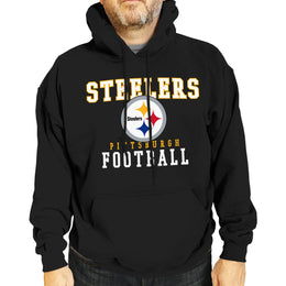 Pittsburgh Steelers NFL Core Fan Adult Hooded Sweatshirt - Black